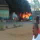 انفجار تنكر غاز يتسبب في حريق بص و بوكس وتاكسي