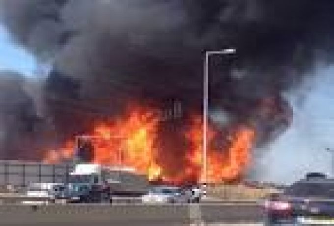 حريق هائل يقضي علي 68 ماكينة مصنع نسيج ببحري