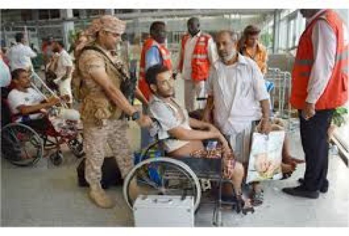 علاج الجرحي اليمنيين بمستشفي الضمان بمروي