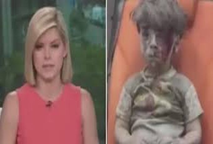 مذيعة أميركية تبكي الطفل السوري عمران على الهواء