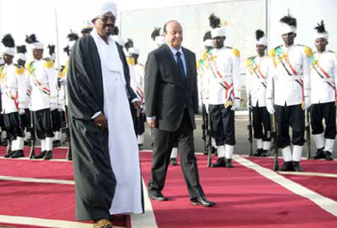 البشير يؤكد حرص السودان علي دعم اليمن لتحقيق الامن والاستقرار