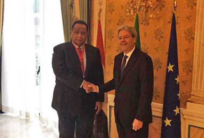 السودان وايطاليا يتفقان علي ضبط الحدود مع ليبيا