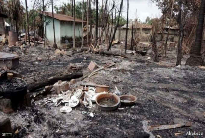 حرق 2600 من منازل مسلمي الروهينغا