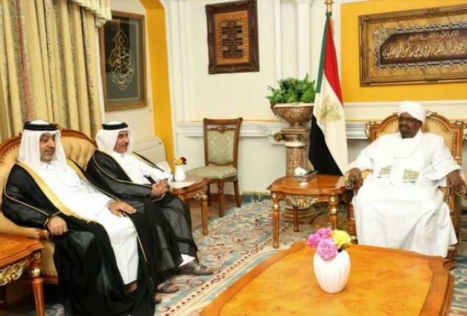 وزير قطري إلتقي البشير : تنشيط التجارة بين السودان وقطر