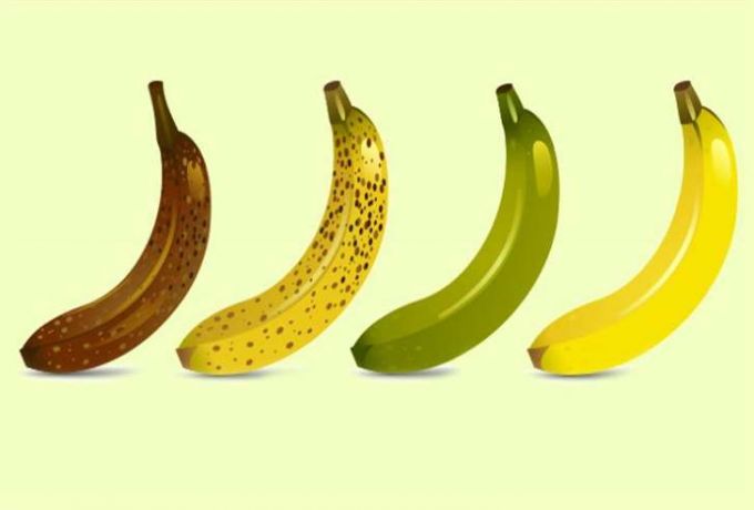 تعرف علي فوائد الموز حسب اختلاف درجة النضج واللون