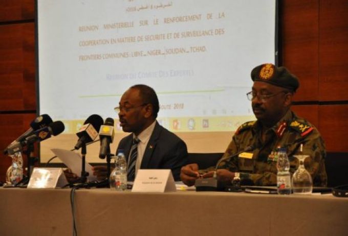 السودان يبحث أمن الحدود مع 3 دول افريقية