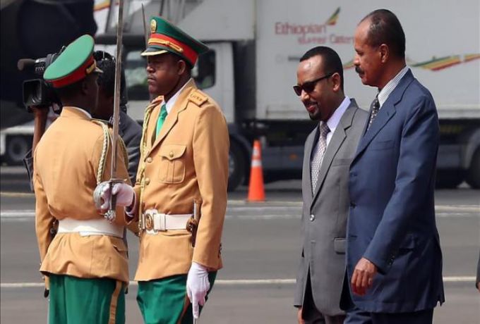رئيس وزراء اثيوبيا يصل ميناء عصب الاريتري