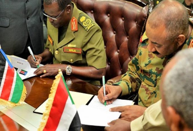 اتفاقية عسكرية بين السودان وجنوب السودان تمهيداً لمذكرة تفاهم