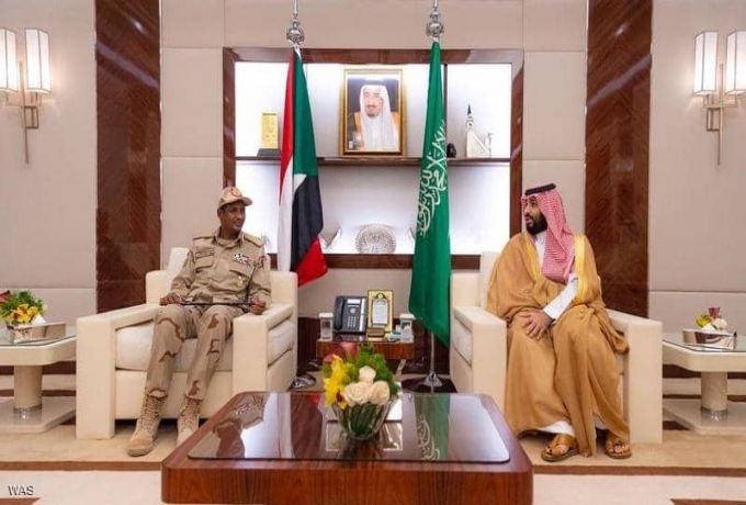 نائب رئيس المجلس العسكري يصل السعودية ويلتقي محمد بن سلمان