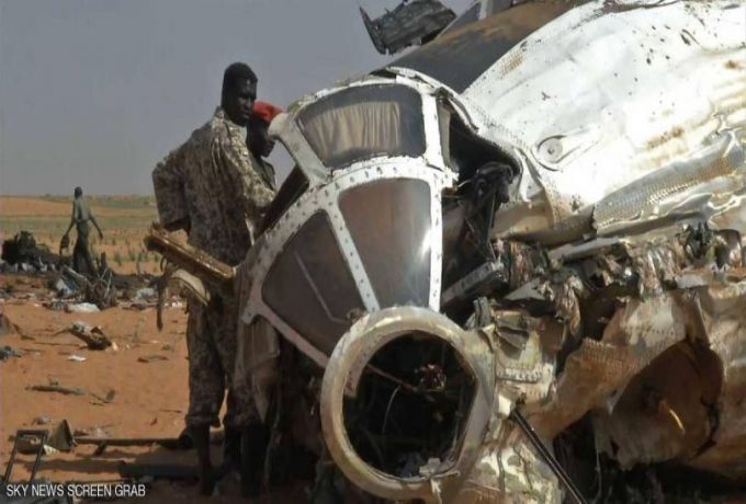 تحطم طائرة عسكرية سودانية.. قتلى ومفقودن