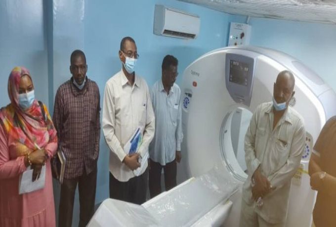 مستشفى إبراهيم مالك تتسلم جهاز أشعة مقطعية جديد بتكلفة 300 ألف دولار
