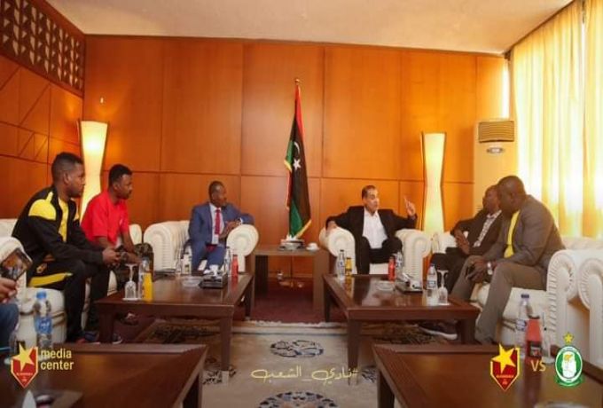 سفير ليبيا بالخرطوم يزور بعثة المريخ في بنغازي