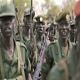 حشود  عسكرية  في جنوب السودان بين طرفي النزاع