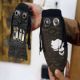 فنان عراقي يحول الاحذية البالية والنفايات على أشكال الارهاب الداعشي
